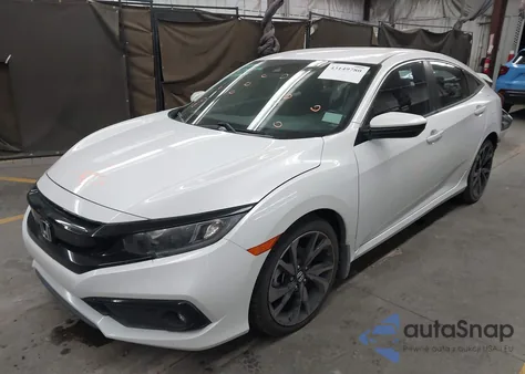 2020 Honda Civic Sport z USA, uszkodzony, nr VIN 2HGFC2F81LH582623